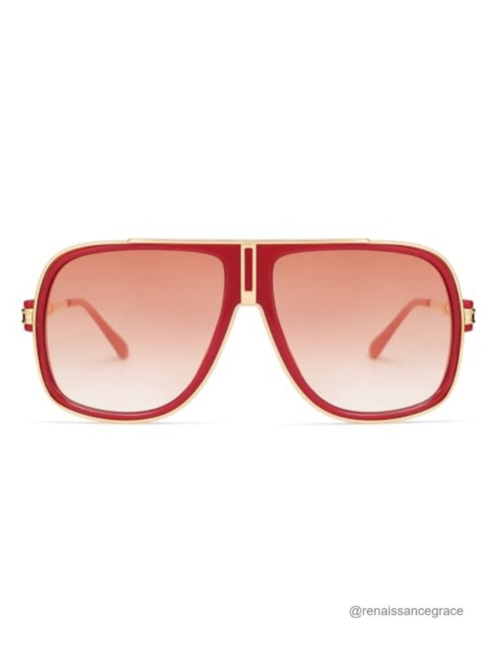Retro Oversized Aviator Sunglasses UV400 Metal Frame Driving Shades
